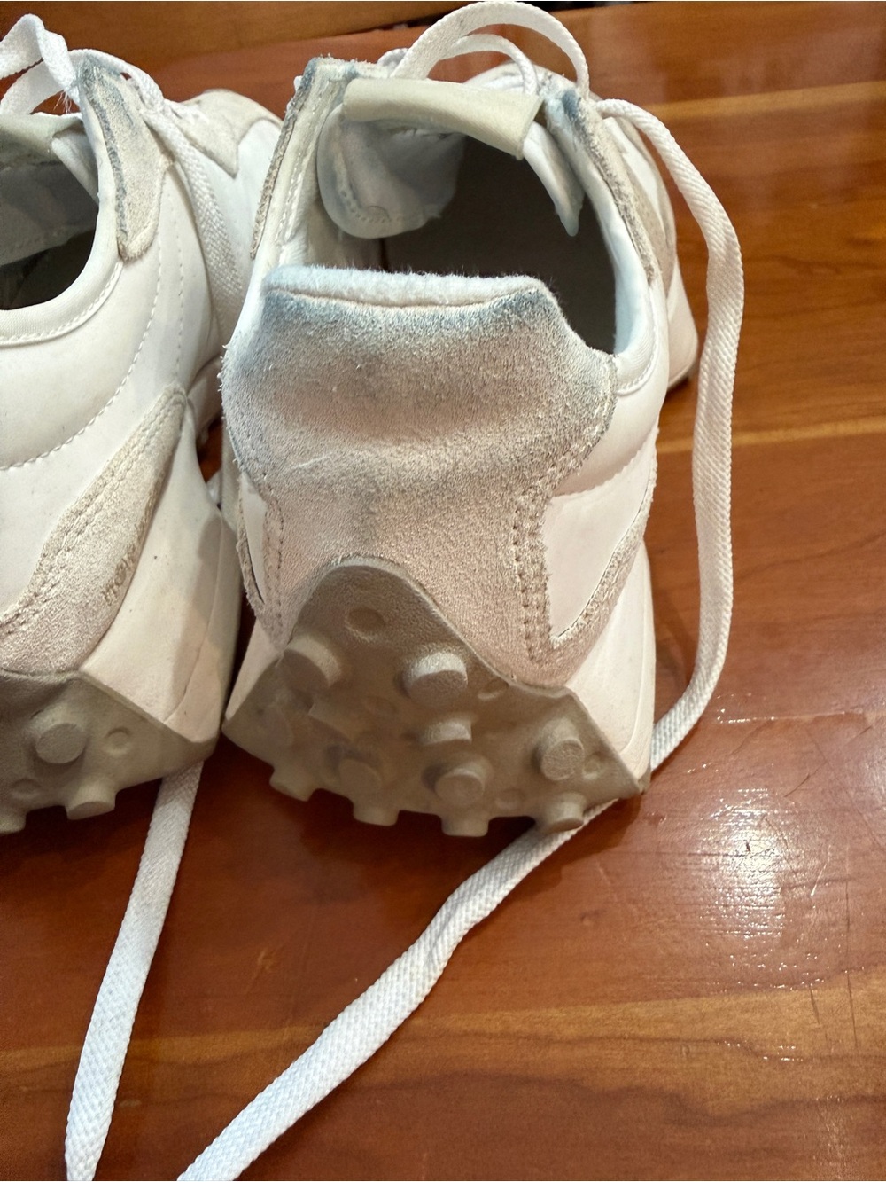 New Balance 327 Linen/Sea Salt Women’s Lace-Up Low Top Sneaker - Picture 5 of 9